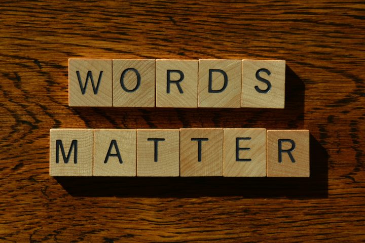 Words Matter, banner headline
